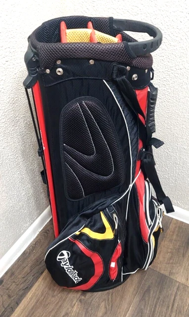 Taylormade Golf Bag Stand Bag 6 Way Divider w/ Shoulder Straps & Rain Cover Taylormade Golf Bag Stand Bag 6 Way Divider w/ Shoulder Straps & Rain Cover