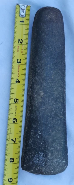 Nice 8.5" Indian Artifact Hardstone Celt Stone Tool Axe Arrowheads