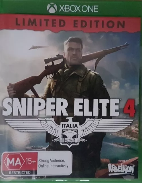 SNIPER ELITE 4 Limited Edition - Microsoft XBOX ONE Shooter Video Game Aus Stock