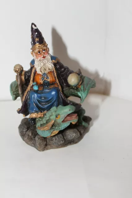 K's Collection Mystic & Magic - Wizard With Dragon Figurine