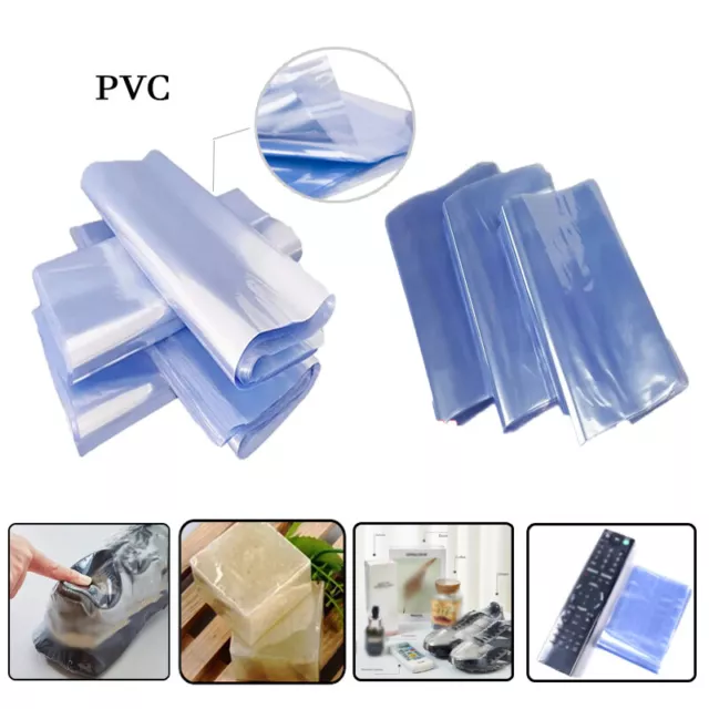 Heat Shrink Wrap Film Flat Bags For Candles Cosmetics PVC Shrink Gift Bag