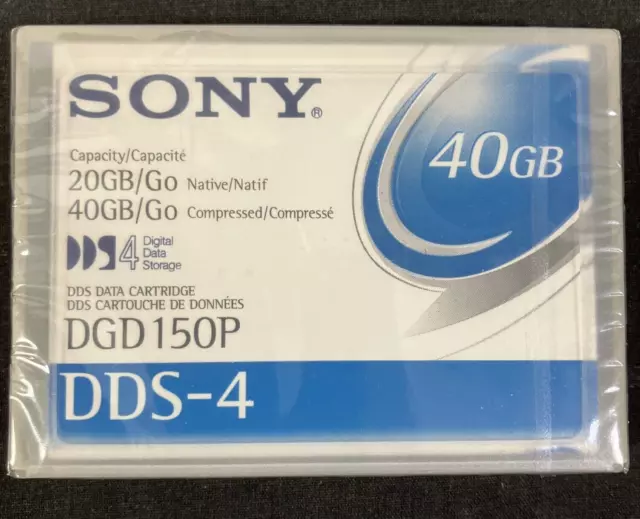NEW Sony DDS-4 40GB Compressed Data Cartridge DGD150P