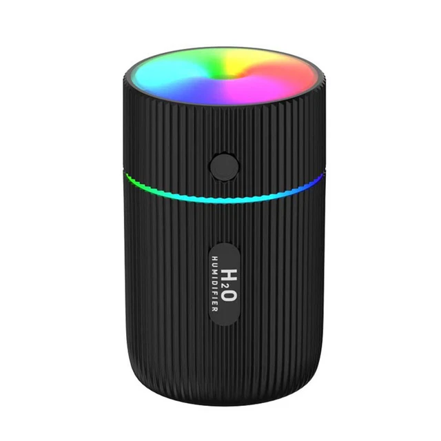 Portable Colorful Mini USB Car Humidifier Mist Maker Air Purifier (Black) FS2#