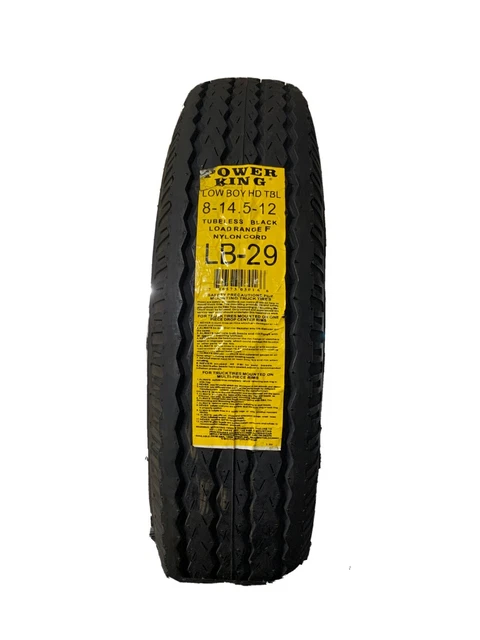 (1) 8X14.5-12 Low Boy Trailer Tire 8145 (Closeout Old Stock)