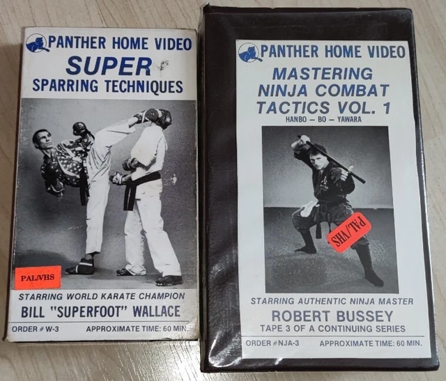 VHS KARATE KUNG Fu Bill Superfoot Wallace Ninja Combat Panther Home
