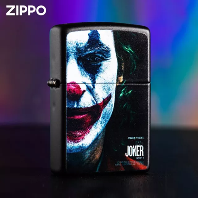 Zippo lighter 218 Black Matte Asia Custom/ Joker Color Printing Free 3 Gifts