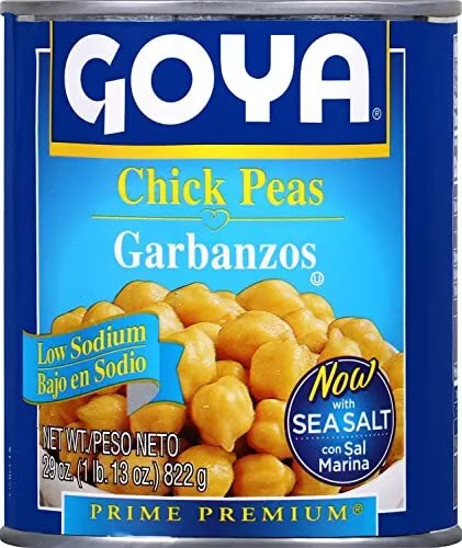 GOYA FOODS LOW Sodium Chick Peas Garbanzo Beans 29 Ounce Pack of 12 $47 ...