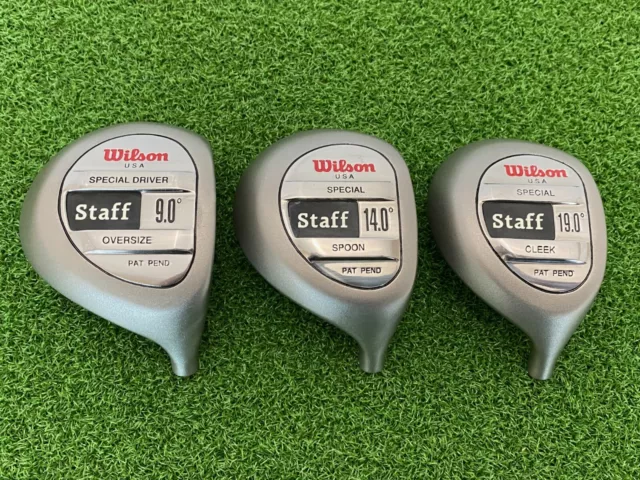 NEW Wilson Golf STAFF SPECIAL DRIVER SPOON CLEEK SET (HEADS ONLY) Right Handed