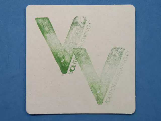 Beer Handmade Brewery Coaster ~ VOLITION Brewing ~ North Bend, WASHINGTON