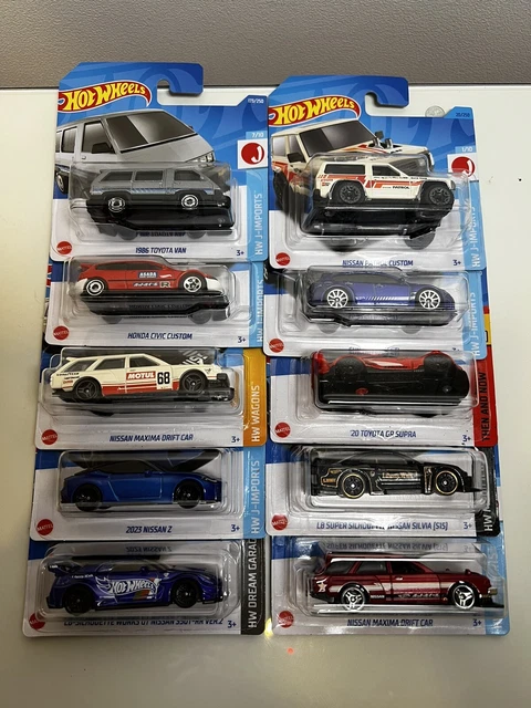 Hot Wheels Restposten Konvolut japanische JDM Autos x 10 NEU