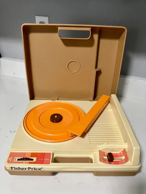 Vintage 1978 Fisher-Price Record Player Portable Phonograph Model 825 WORKING