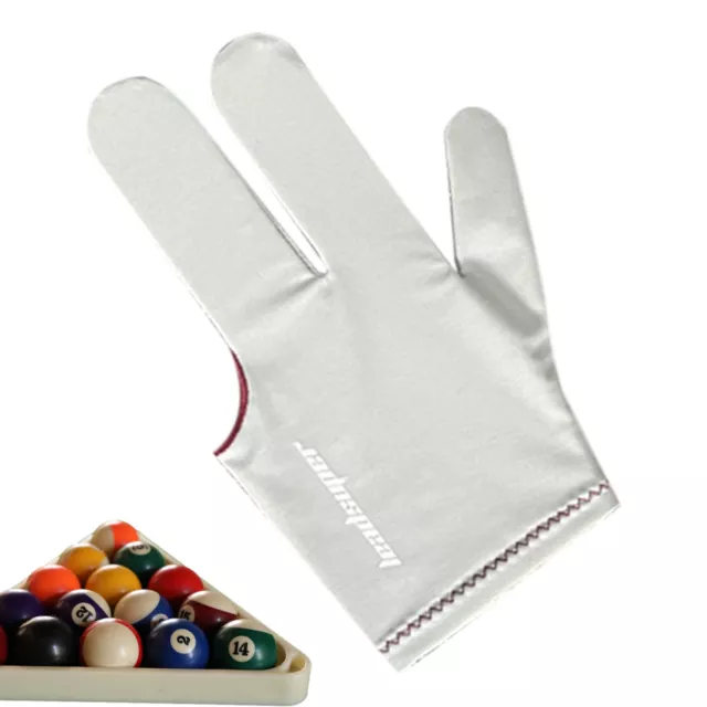 3 Finger Billiards Gloves Women Men Soft Pool Gloves Table Left Hand Random