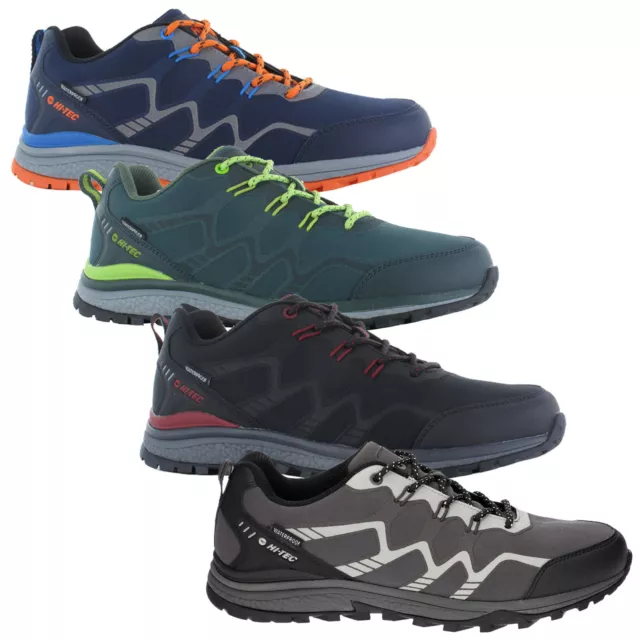 Hi-Tec Mens Stinger Waterproof Walking Shoes Hiking Trail Trekking Trainers