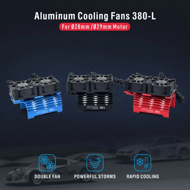 Ventilateur De Refroidissement RC 5V-7V CC 25x25mm - Noir Pour Moteur Voiture Télécommandée