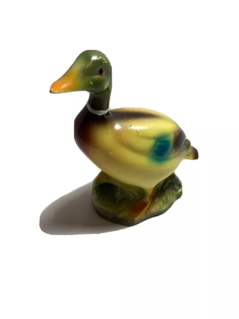 Mallard Figure Duck Vintage Figurine Elbro Japan Colorful Small