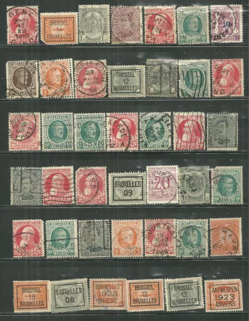 Belgium Late 19Th Early 20Th Century Used Mix Of 41 Unsearched