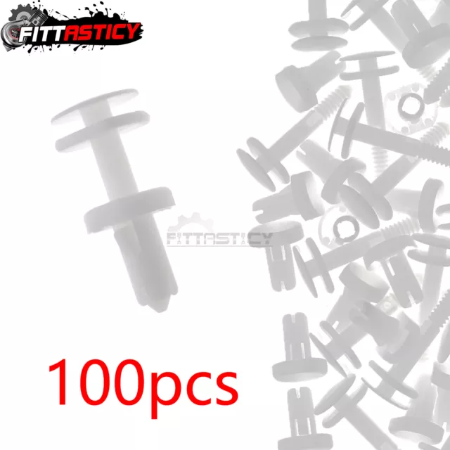 100pcs Push Type Retainer Clips Door Trim Panel Fit GM Truck Chevrolet GMC Buick