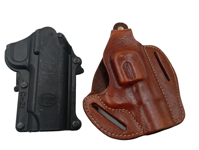 Etui Holster Dissimulé Tactique Dorsale en Cuir Police Militaire Chasse