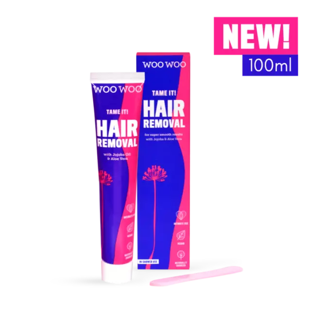 WooWoo Tame it! Womens Intimate Hair Removal Cream - 100ml - Made in the UK!