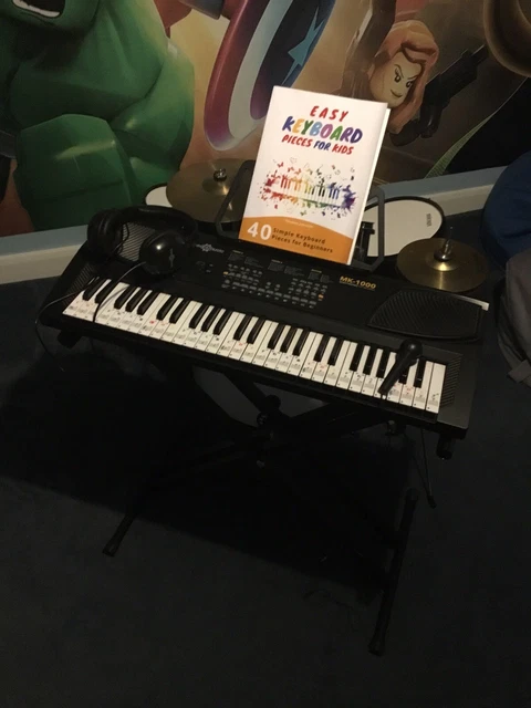 Kids Gear4music MK 1000 Keyboard Headphones Microphone