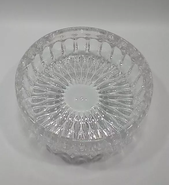 Gorham Bowl Round Althea Pattern Full Lead Crystal Cut Glass Germany Vintage