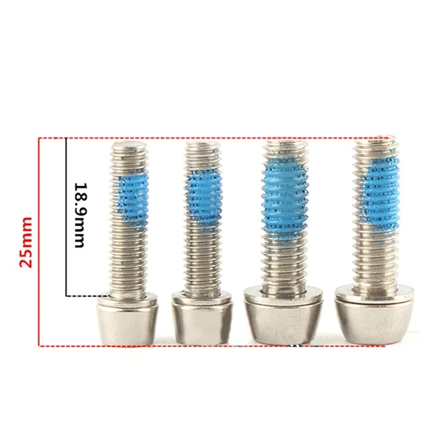 Lot De 10 Boulons De Potence De Vélo M5 X 20mm - Vis De Fixation Avec Rondelles Pour VTT Et Route