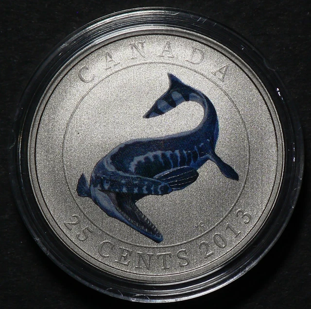 2013 Canada Tylosaurus Pembinensis 25 Cents Dinosaur Luminescent #19689