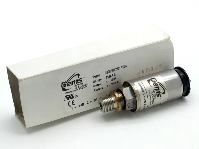 Gems 2200BGB2501A3UA Pressure Sensor 25BAR Excluding Plug Connector 2