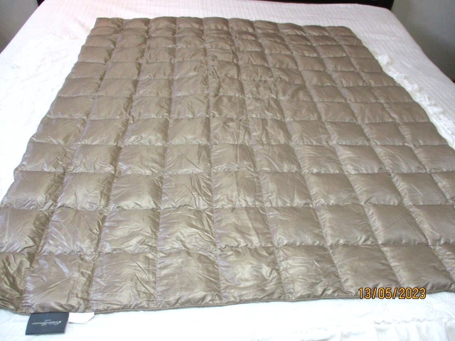 Eddie Bauer Home Super Light Weight Down or primaloft blanket 50x60