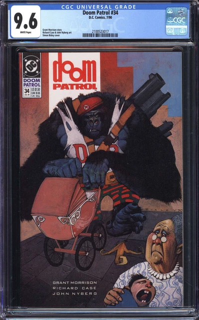 Doom Patrol #34 Cgc 9.6 White Pages // Dc Comics 1990