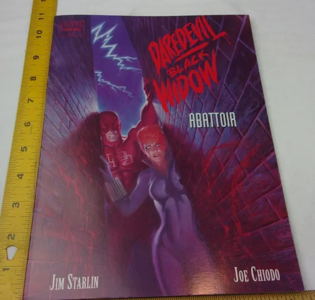 Daredevil Black Widow Marvel GN comic book VF Jim Starlin J Chiodo 1st print HTF