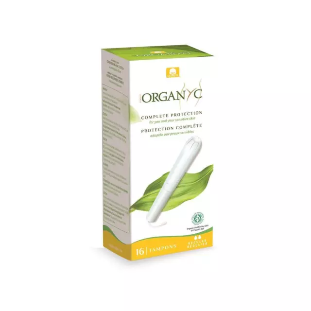 Organyc Organic Cotton Tampons with Applicator - Regular -16 per pack