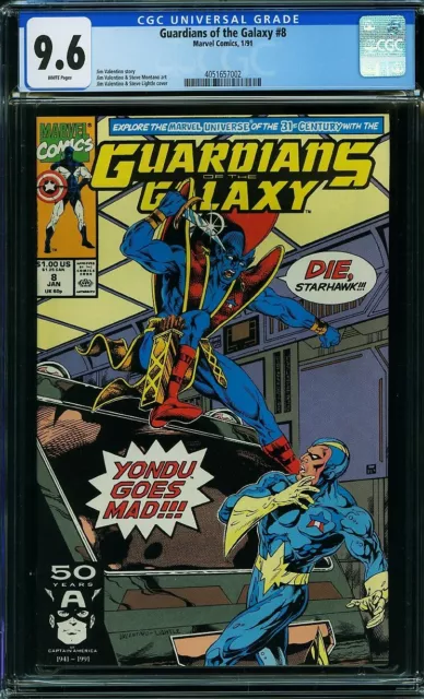 Guardians of the Galaxy (1991 Marvel) #8 CGC 9.6 NM + 1st appearance of Rancor