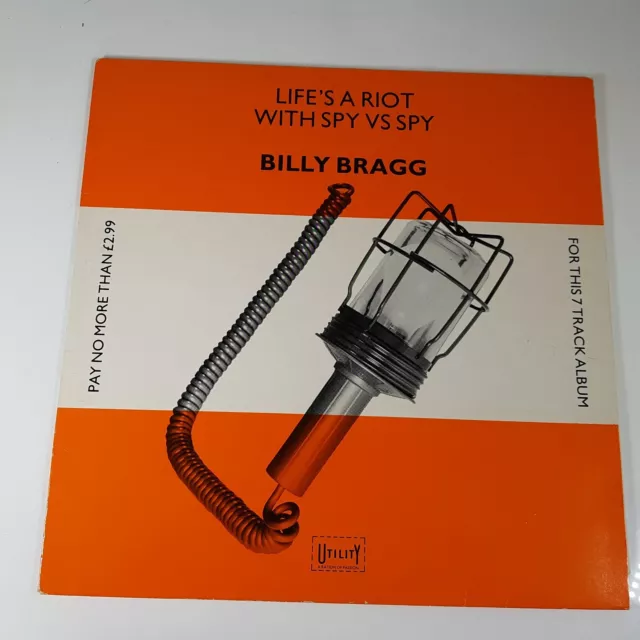 Billy Bragg - Life's A Riot With Spy Vs Spy - Vinyl LP UK 1st Press A1/B1  EX/EX