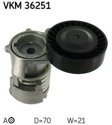 SKF Poulie-tendeur courroie trapézoïdale à nervures Galet tendeur VKM 36251 70mm