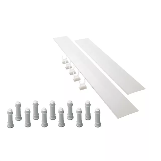 Mira Flight Low 'Easy Plumb' Shower Tray Riser Kit 1700mm White 1.1697.034.WH