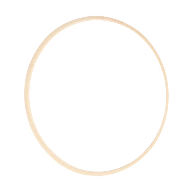 Wedding Wreath Hoop Dream Catcher Rings Decorative Material Bamboo Round