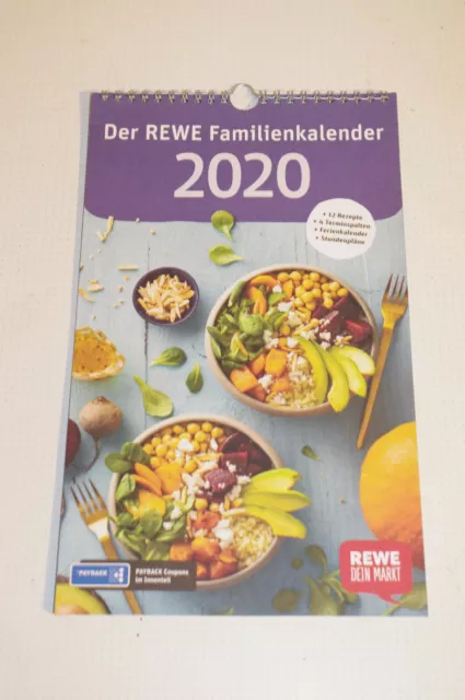 12 Rezepte Rewe aus Familienkalender 2020 Ferienübersicht Stundenplänen Payback 2