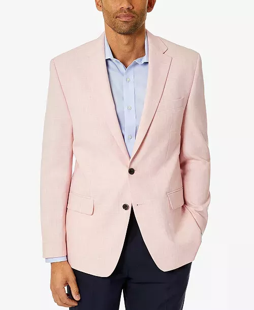 CLUB ROOM Mens Sport Coat Size 38S Pink Classic Fit Jacket NWT $295