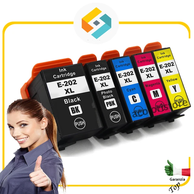 cartucce epson xp 6000 6005 6100 6105 compatibili per Stampante Epson T202XL