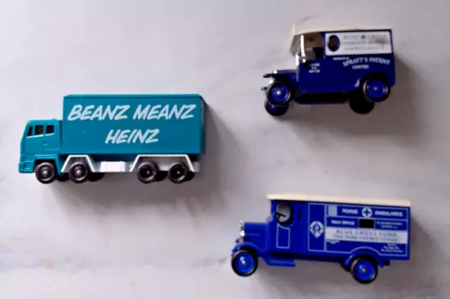 Lledo Marathons Beanz Meanz Heinz Van 2 Blue Cross Animal Ambulances Promotional