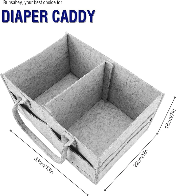 Baby Diaper Caddy Organizer Portable Nursery Essentials Storage Basket Bin  3
