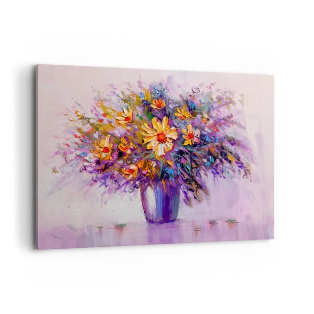 Piy 3x Impression Elegant arbre dans la Vase à Fleurs sur Toile Peinture  motif modern Tableaux Home Déco Mural en Bois réel ,Impermeable, avec  Cadre, Mur Art po…