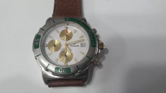 Fulgor orologio uomo cronografo chrono quartz (batteria) 38 mm