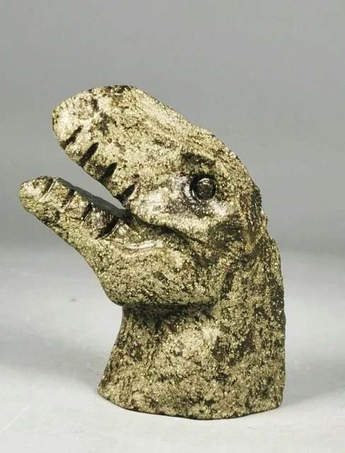 Carving ! Natural Pyrite Stone Reiki Stone Healing