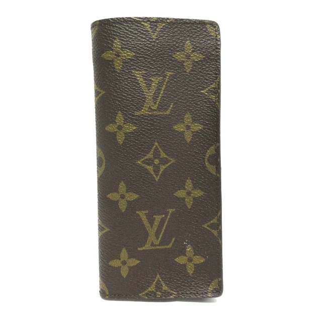 Auth LOUIS VUITTON Etui Lunettes Simple M62962 Monogram 1920ET