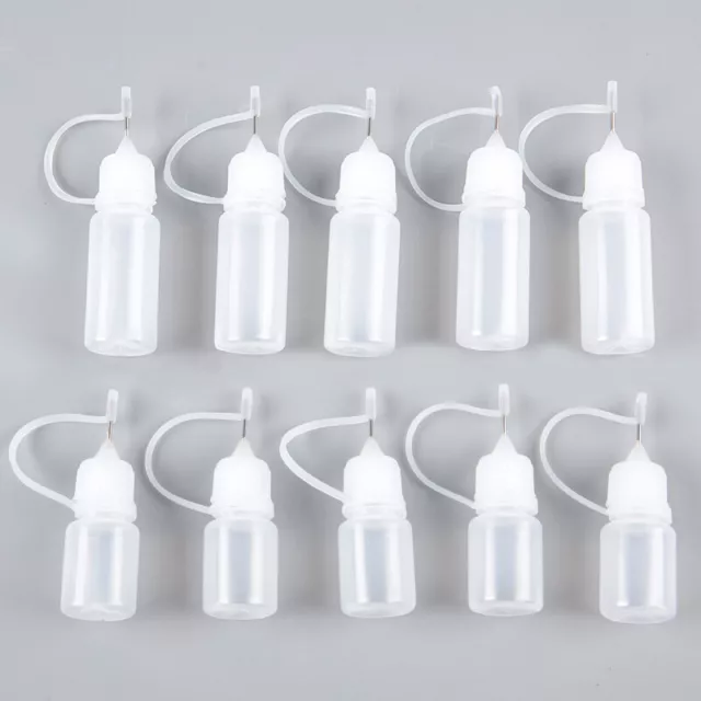 10pcs Needle Tip Glue 10ml Applicator Bottle Tube Sub-bottling PinhoEL