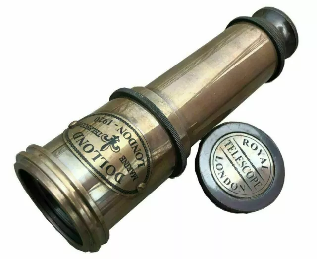 Nautical Maritime Telescope Marine Antique Brass Pirate Spyglass Vintage Scope