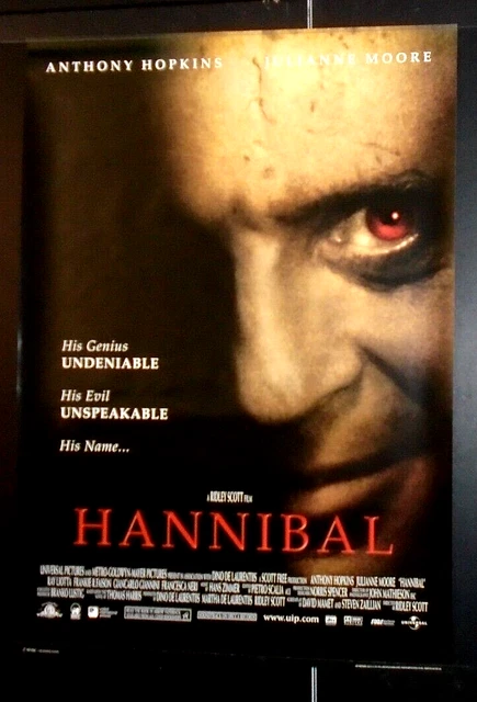 Anthony Hopkins Hannibal Movie Poster Universal Pictures GB UK Poster