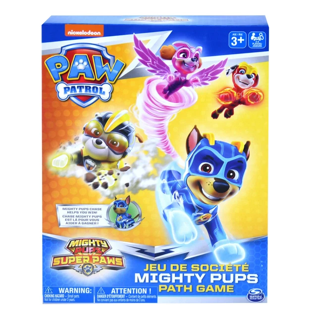 PAW PATROL MIGHTY PUPS PATH GAME 24 PLAYERS & Mighty PUPS CHASE Toy